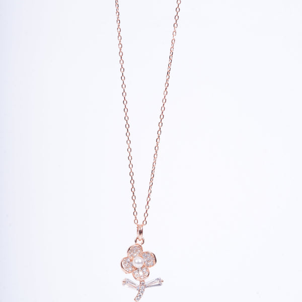 Amee Pearl Blossom Silver Pendant
