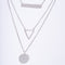Amee GeoGlow Layered Silver Pendant