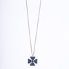 Amee Midnight Clover Silver Pendant