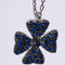 Amee Midnight Clover Silver Pendant