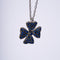 Amee Midnight Clover Silver Pendant