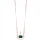 Amee Emerald Harmony Silver Necklace