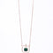 Amee Emerald Harmony Silver Necklace