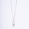 Amee Starlit Bow Silver Pendant