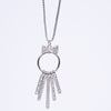 Amee Starlit Bow Silver Pendant