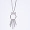 Amee Starlit Bow Silver Pendant