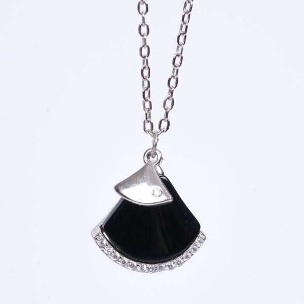 Amee Noir Luxer Charm Silver Pendant