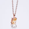 Amee Sunlit Pearl Silver Pendant