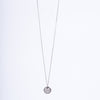 Amee Studded Geometric Sphere Silver Pendant