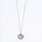 Amee Studded Geometric Sphere Silver Pendant