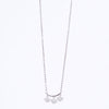 Amee Triple Love Charm Silver Necklace