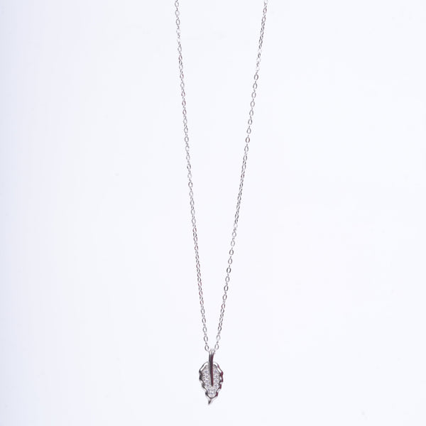 Amee Sparkling Leaf Silver Pendant