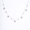 Amee Glittering HeartString Silver Necklace