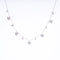 Amee Glittering HeartString Silver Necklace