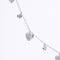 Amee Glittering HeartString Silver Necklace