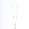 Amee Radiant Teardrop Silver Pendant