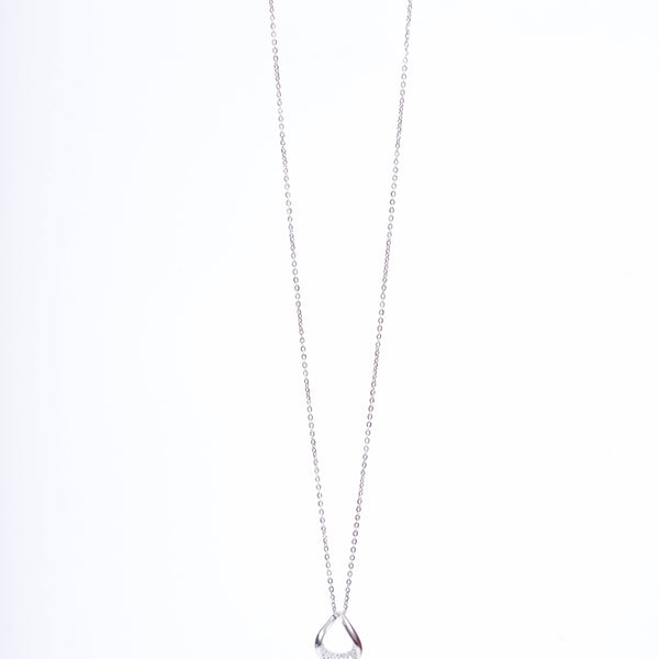 Amee Radiant Teardrop Silver Pendant