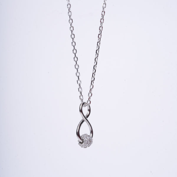 Amee Eternal Spark Silver Necklace