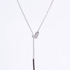 Amee Lovelight Drop Silver Necklace