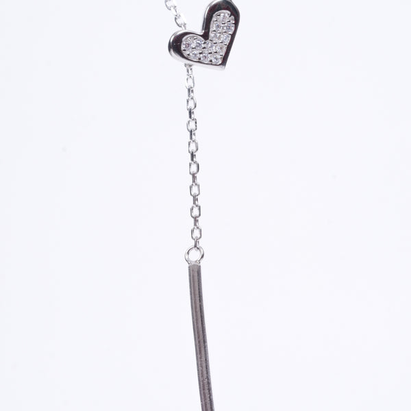 Amee Lovelight Drop Silver Necklace