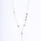 Amee Snowflake Charm Lariat SIlver Pendant