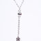 Amee Snowflake Charm Lariat SIlver Pendant