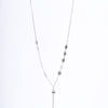 Amee Snowflake Charm Lariat SIlver Pendant