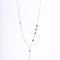 Amee Snowflake Charm Lariat SIlver Pendant
