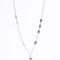Amee Snowflake Charm Lariat SIlver Pendant