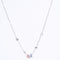 Amee Rainbow Halo Silver Pendant