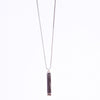 Amee Sleek Bar Pendant Silver Necklace