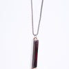 Amee Sleek Bar Pendant Silver Necklace