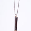 Amee Sleek Bar Pendant Silver Necklace