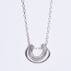 Amee Elegant Arc Silver Pendant
