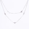 Amee Layered Love Silver Necklace