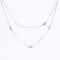 Amee Layered Love Silver Necklace