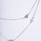 Amee Layered Love Silver Necklace