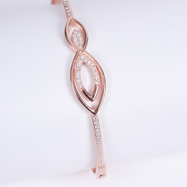 Amee Rosegold Reverie Silver Bangle