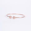 Amee HoneyComb Luxe Silver Bangle