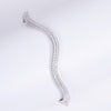 Amee Lustrous Wave Silver Bangle