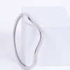 Amee Lustrous Wave Silver Bangle