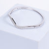 Amee Lustrous Wave Silver Bangle
