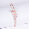 Amee Sculpted Blush Silver Bracelet