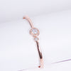 Amee Lustre Loop Silver Bracelet