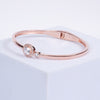 Amee Lustre Loop Silver Bracelet