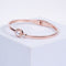 Amee Lustre Loop Silver Bracelet