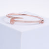 Amee Sculpted Blush Silver Bracelet