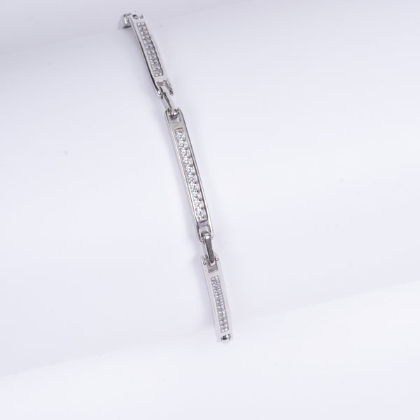 Amee Sparkling Link Silver Bracelet