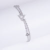 Amee Trinity Charm Silver Bracelet