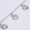 Amee Snow Loops Silver Bracelet
